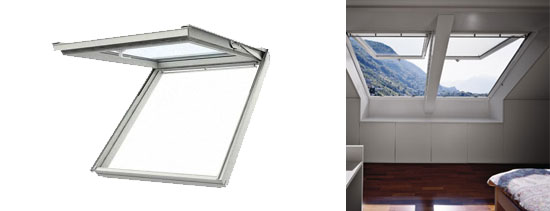 VELUX topphengslet takvindu GPL